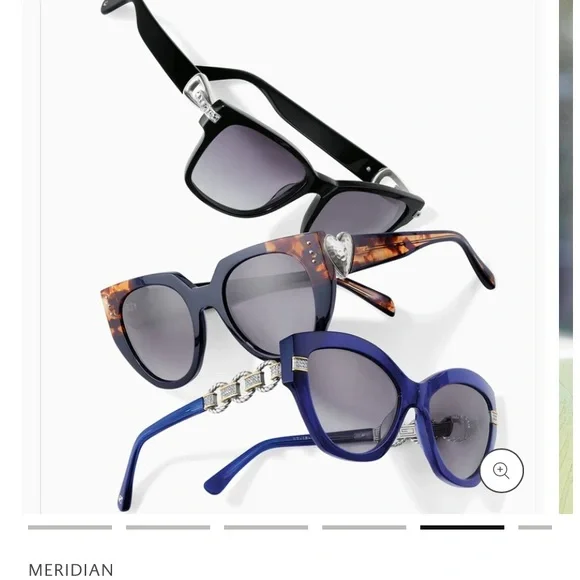 Brighton Meridian Adagio Blue and Gold Sunglasses with Elegant Design - Picture 6 of 9